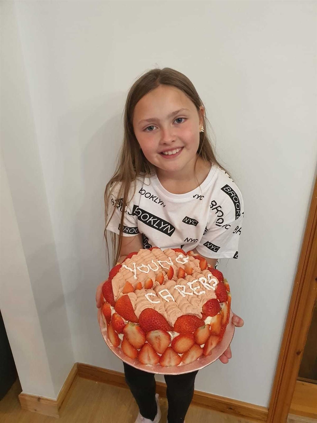 Addisyn Murray, the winner of the Connecting Young Carers’ Carers Week cake competition.
