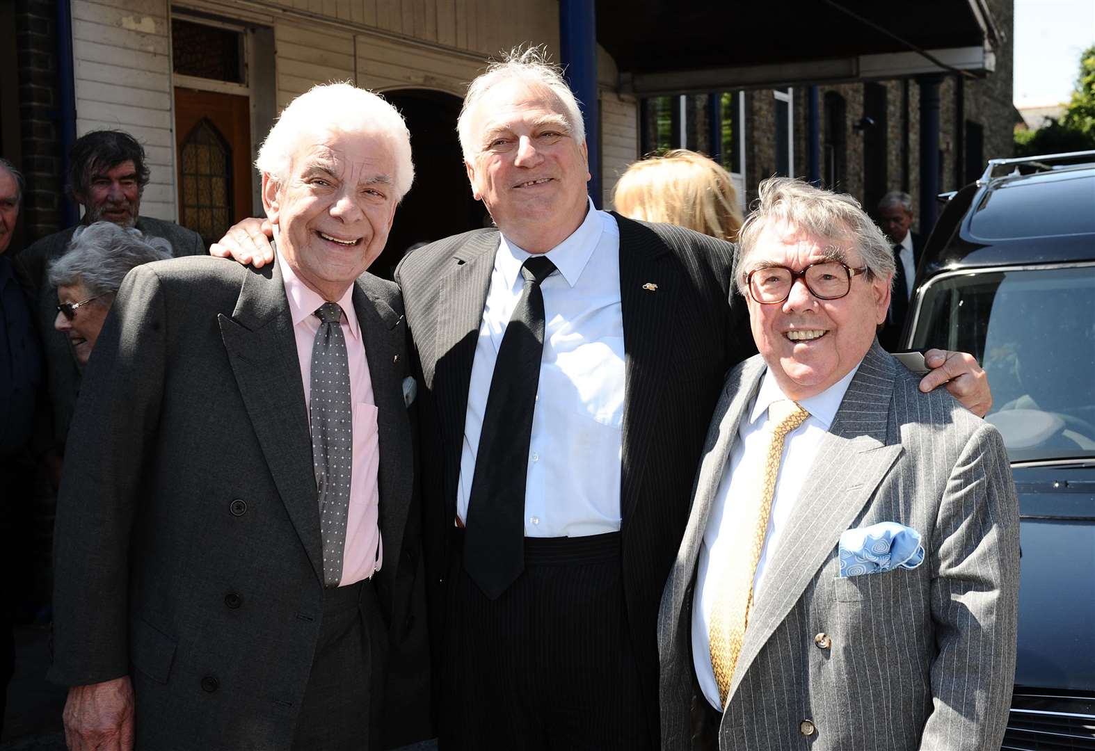 Barry Cryer with Roy Hudd and Ronnie Corbett in 2009 (PA)