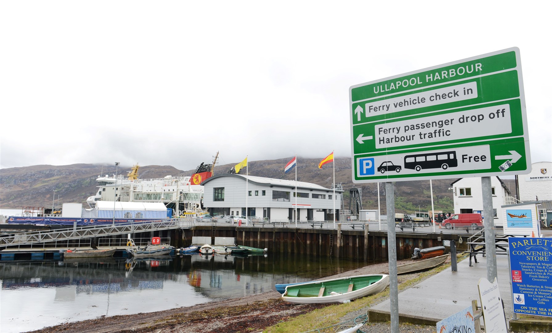 Ullapool Harbour is at the heart of the Wester Ross village with thousands of passengers passing through in normal times.