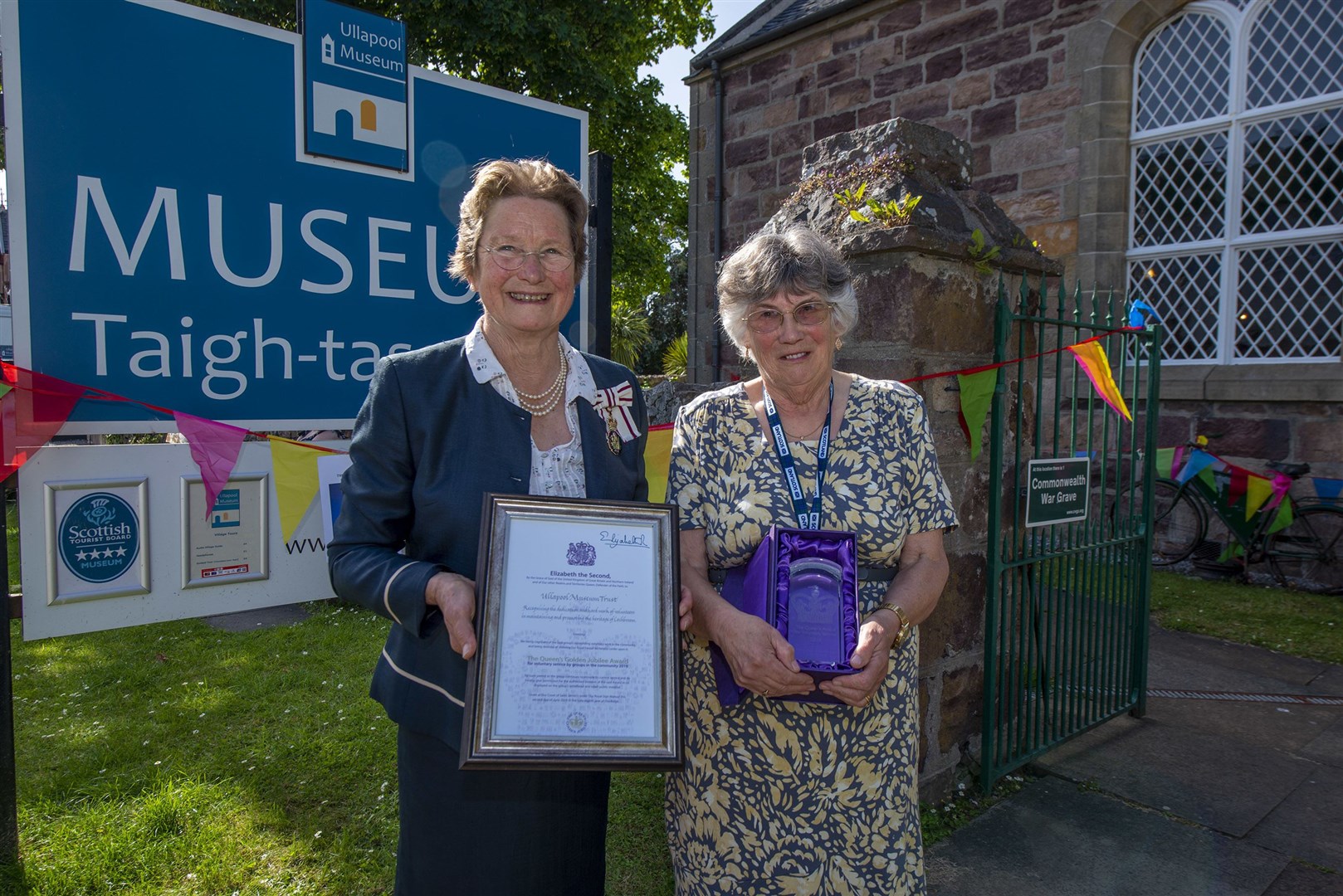 Janet Bowen with Ellie Ing of Ullapool Museum.