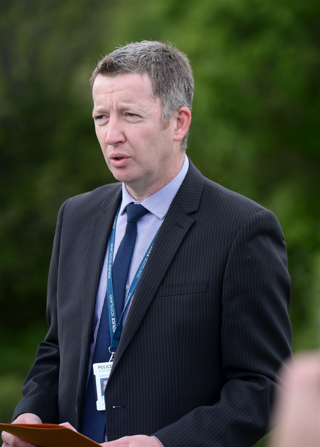 Senior investigating officer Detective Inspector Brian Geddes back in 2018 during the re-launch of the cold case into Renee and Andrew MacRae's disappearance in 1976.