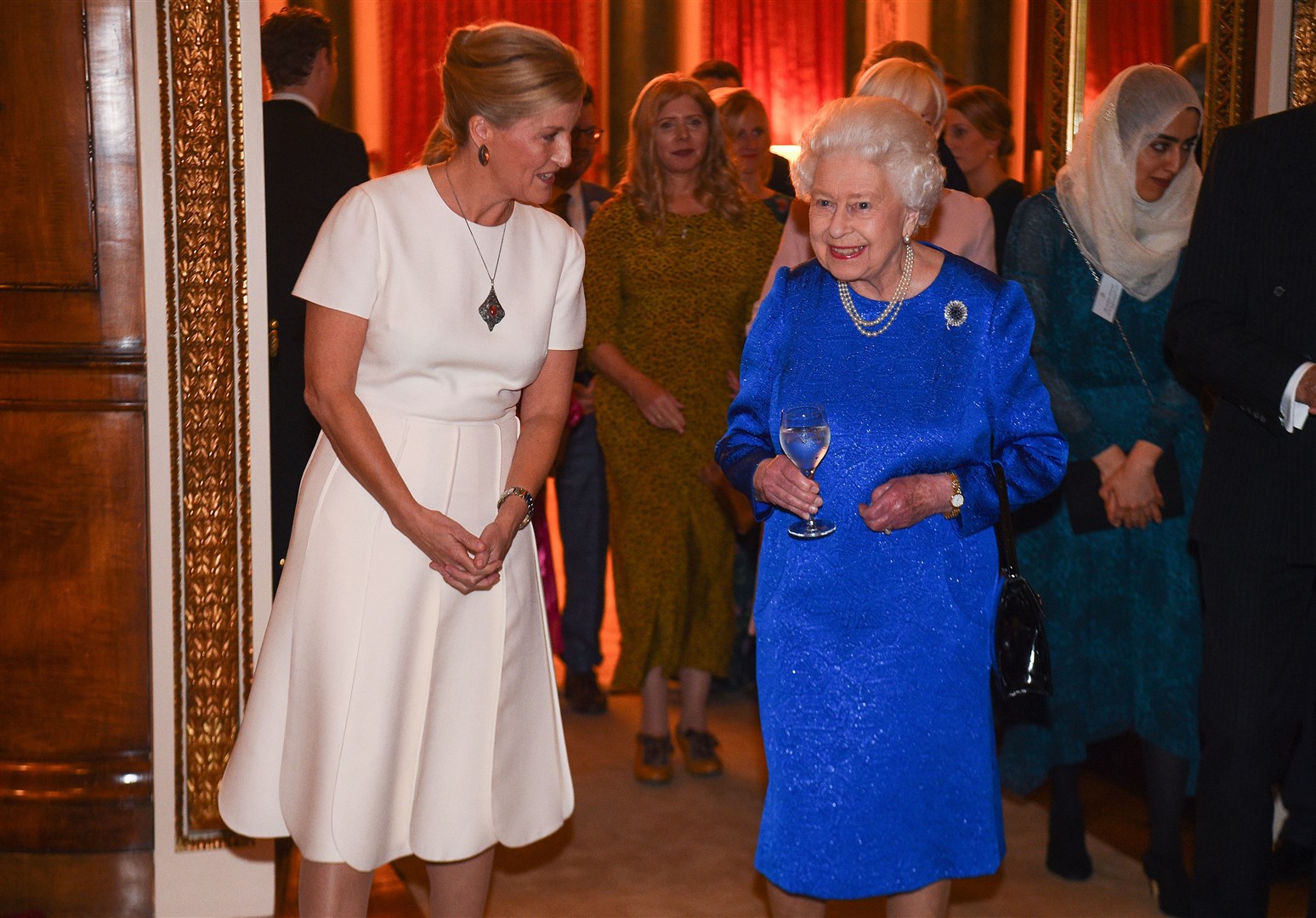 Sophie with the Queen (Kirsty O’Connor/PA)