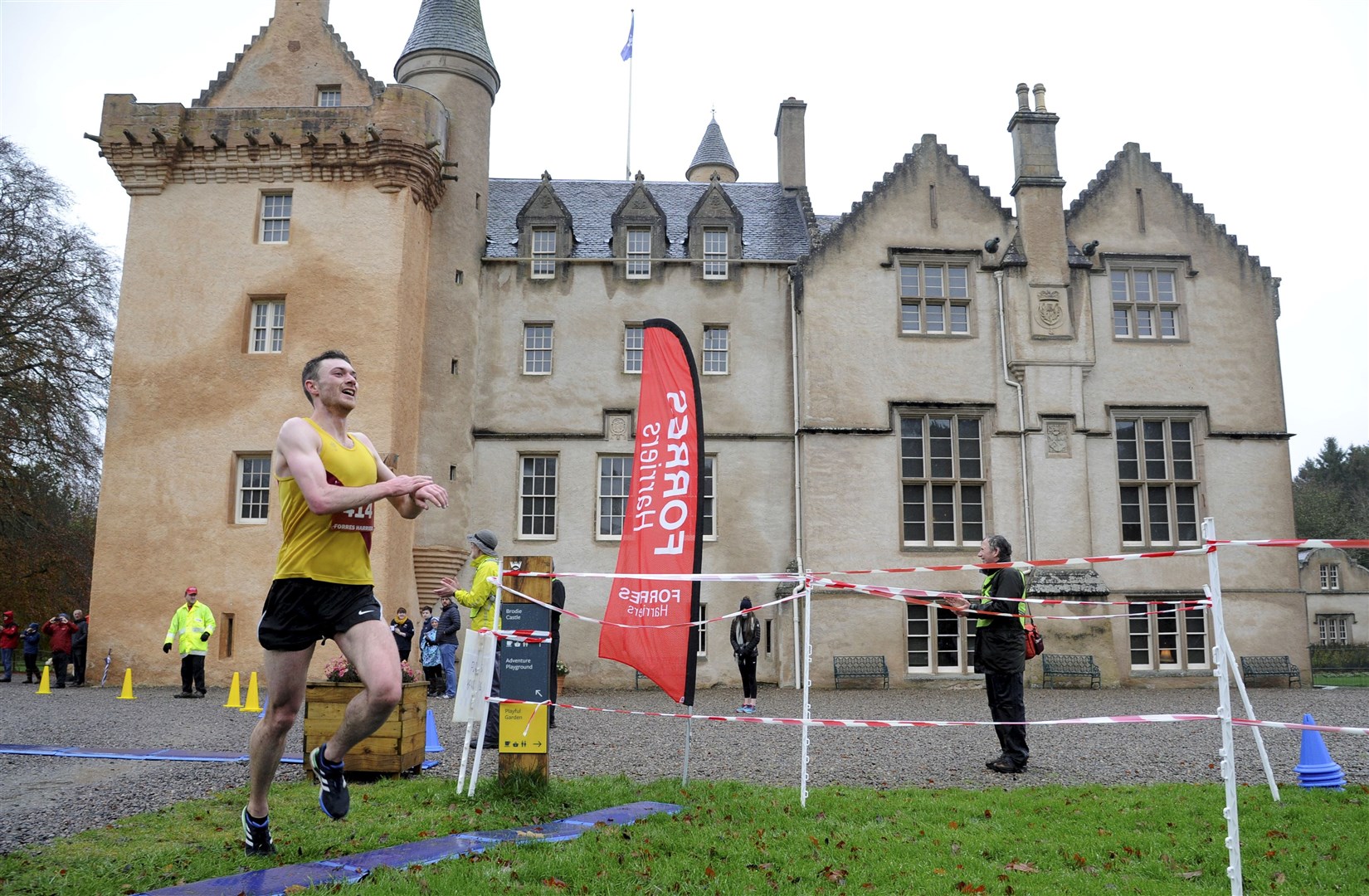 Inverness harrier Sean Chalmers wins the Brodie Castle 10k. Picture: Eric Cormack