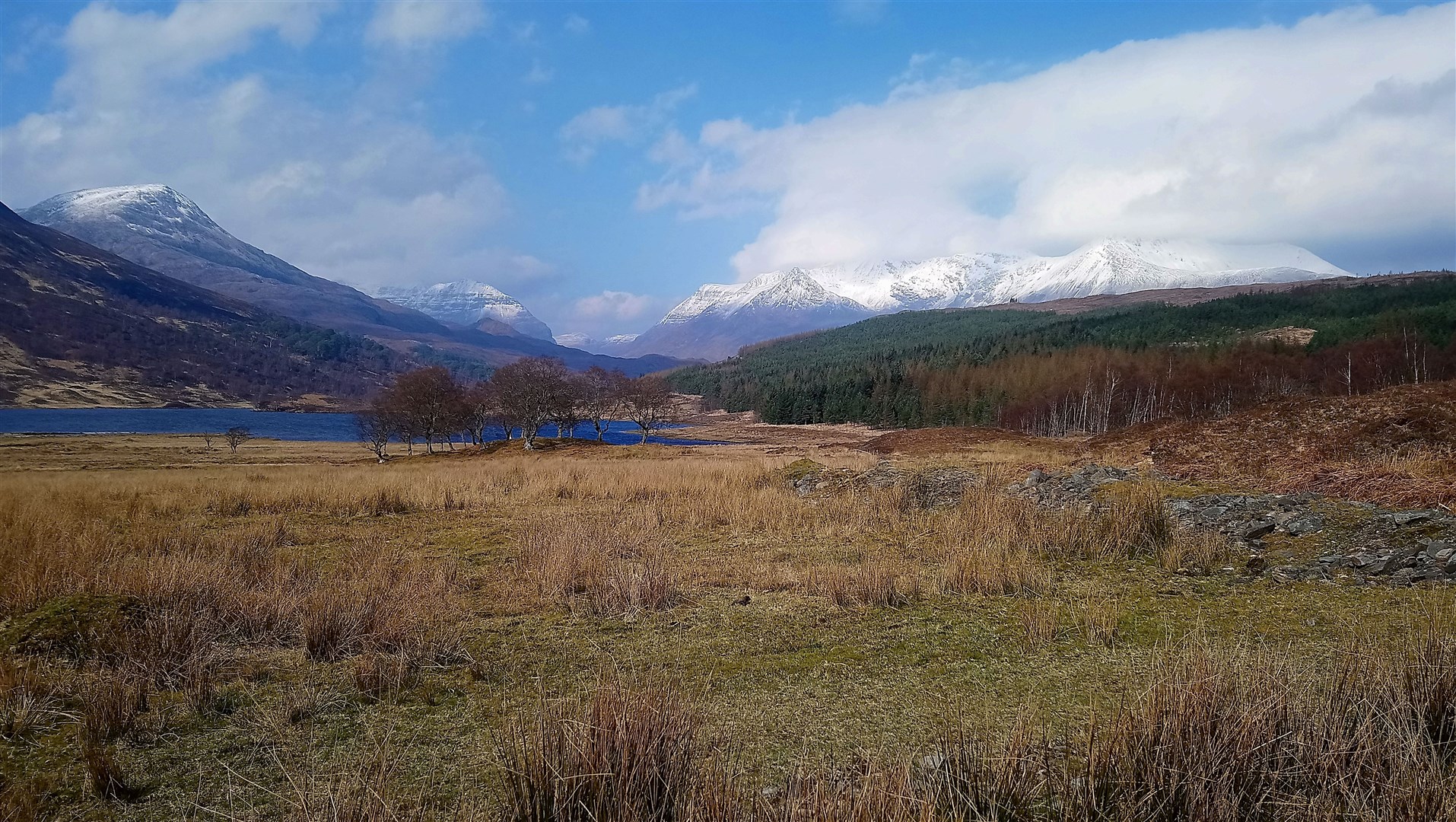 Looking across Loch Coulin towards Beinn Eighe and Liathach. Picture by Philip Murray.