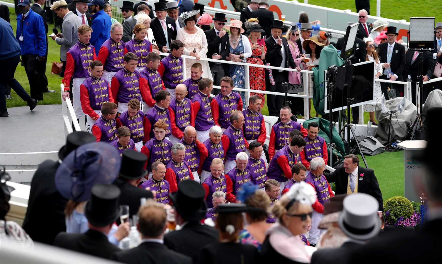 Past and present jockeys who have ridden the Queen’s horses (John Walton/PA)