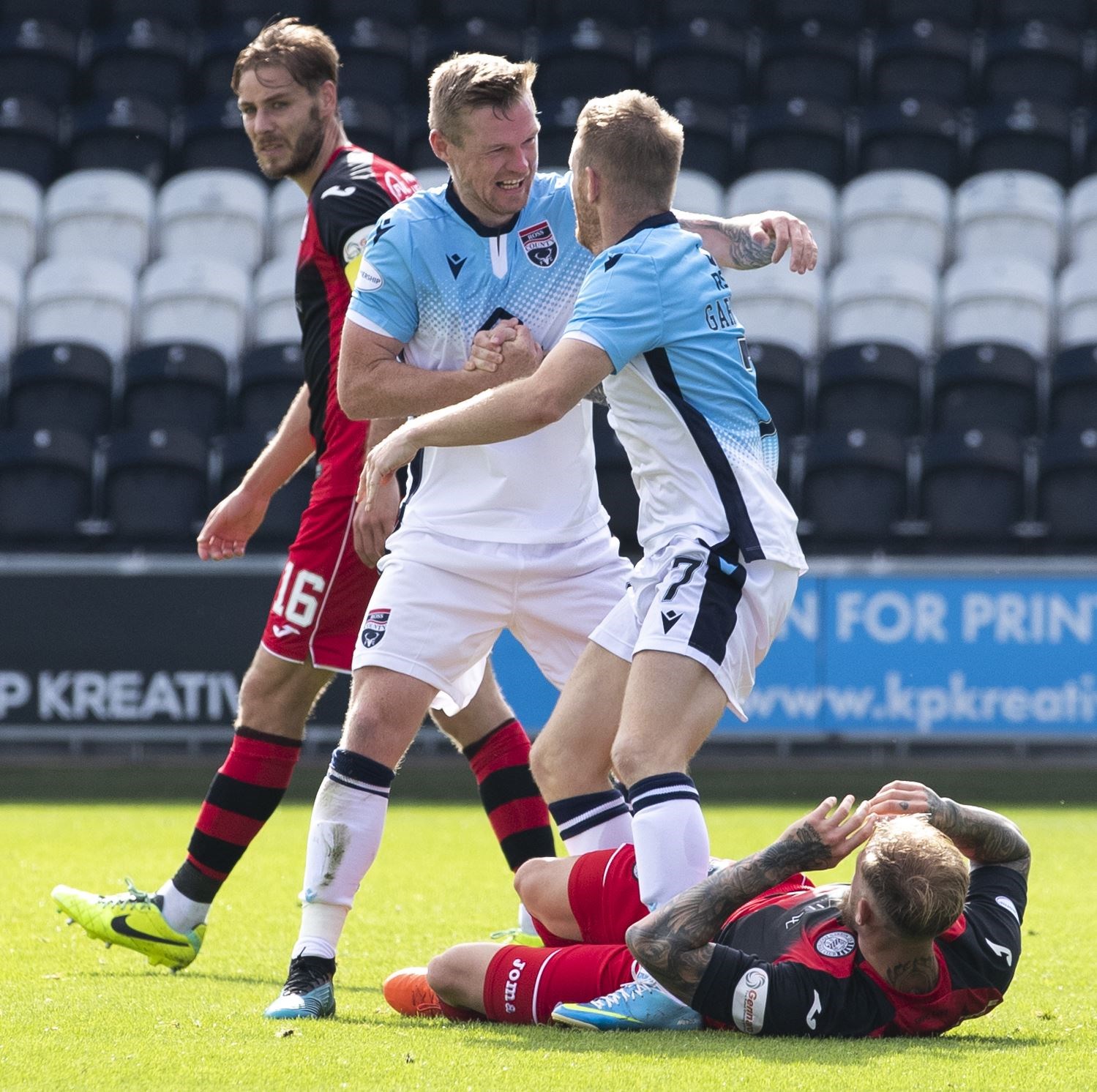 A brace from Billy Mckay proved crucial as Ross County claimed all three points against Kilmarnock. Picture: Ken Macpherson