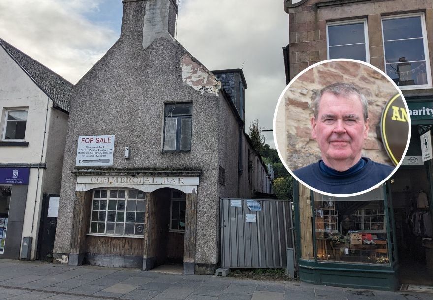 Bill Powrie speaks out on the derelict Commercial Bar.