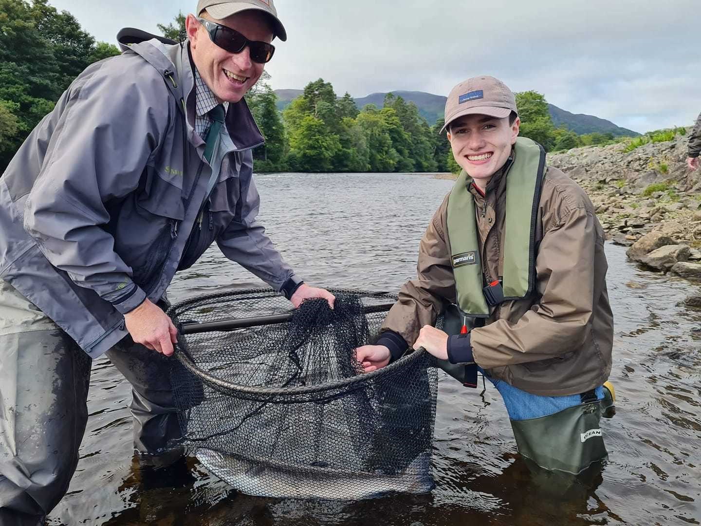 Head Ghillie John Macaskill looked after Robert Johnstone on a memorable day. Picture: Alness Angling Club