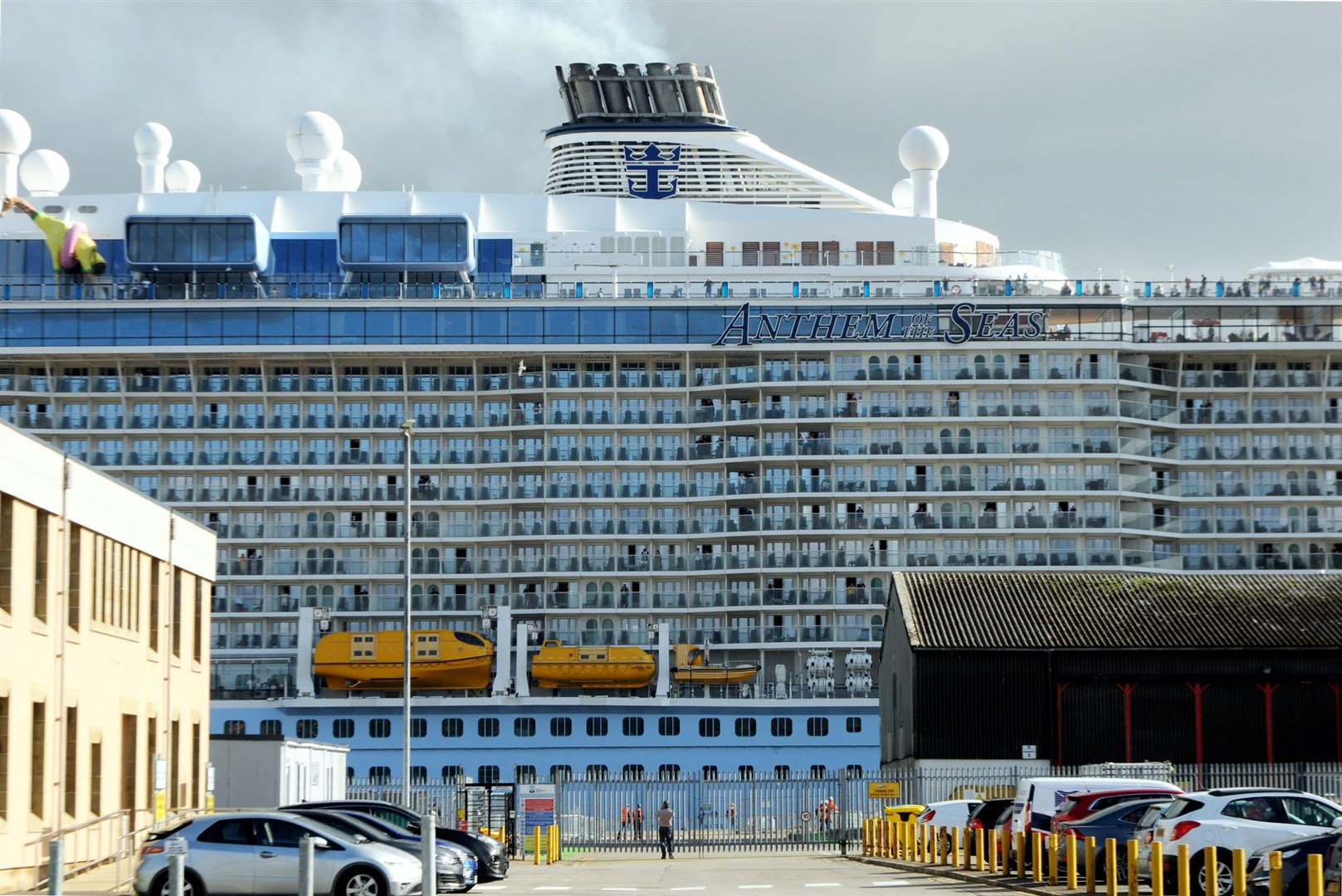 What a whopper! Anthem of the Seas docks in Invergordon. Picture: James Mackenzie