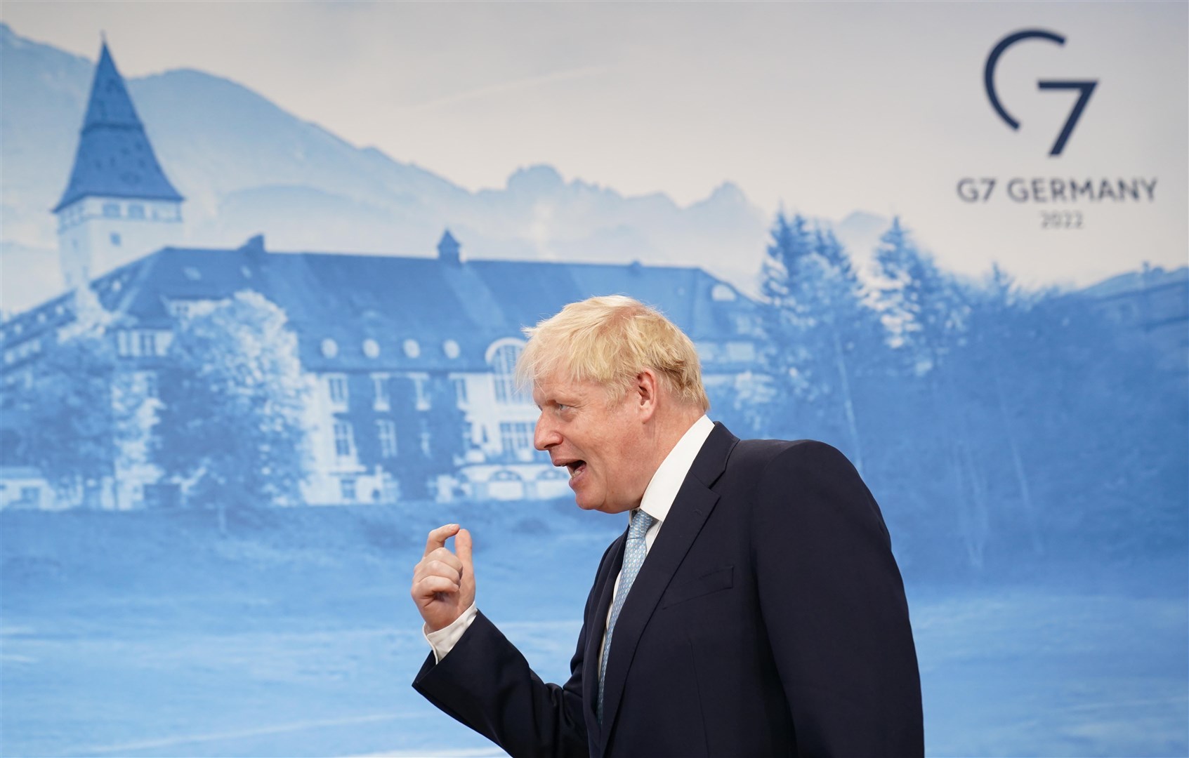 Boris Johnson has been in Rwanda and now Germany, and will also travel to Spain this week (Stefan Rousseau/PA)