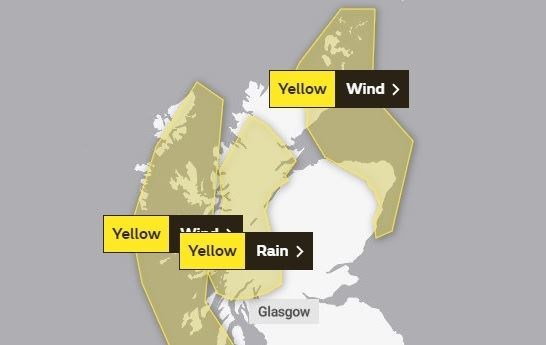 The wind warning covers The Minch and Outer Moray Firth. Picture: Met Office.