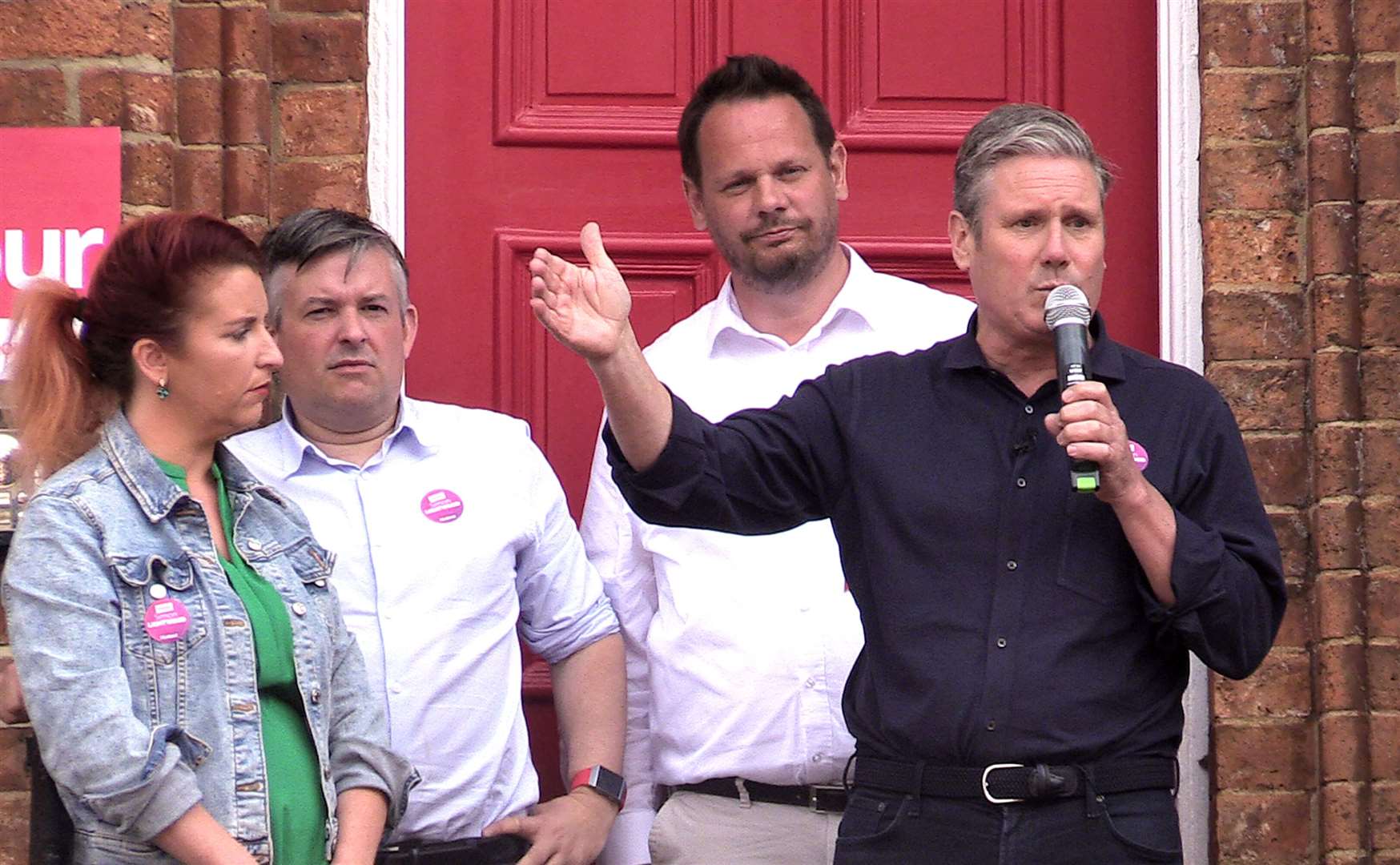 Labour leader Sir Keir Starmer told supporters in Wakefield that a victory there could herald the next Labour government (Dave Higgens/PA)