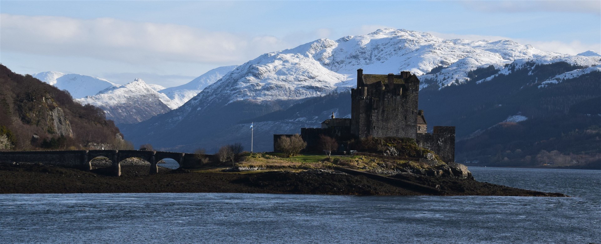 Eilean Donan Castle back in March, before the lockdown came into force.