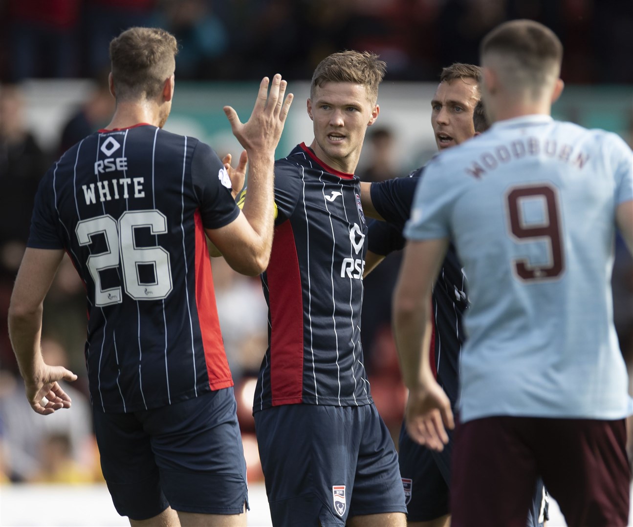 Ross County have their own set-piece specialist in Blair Spittal, who scored twice against Hearts. Picture: Ken Macpherson