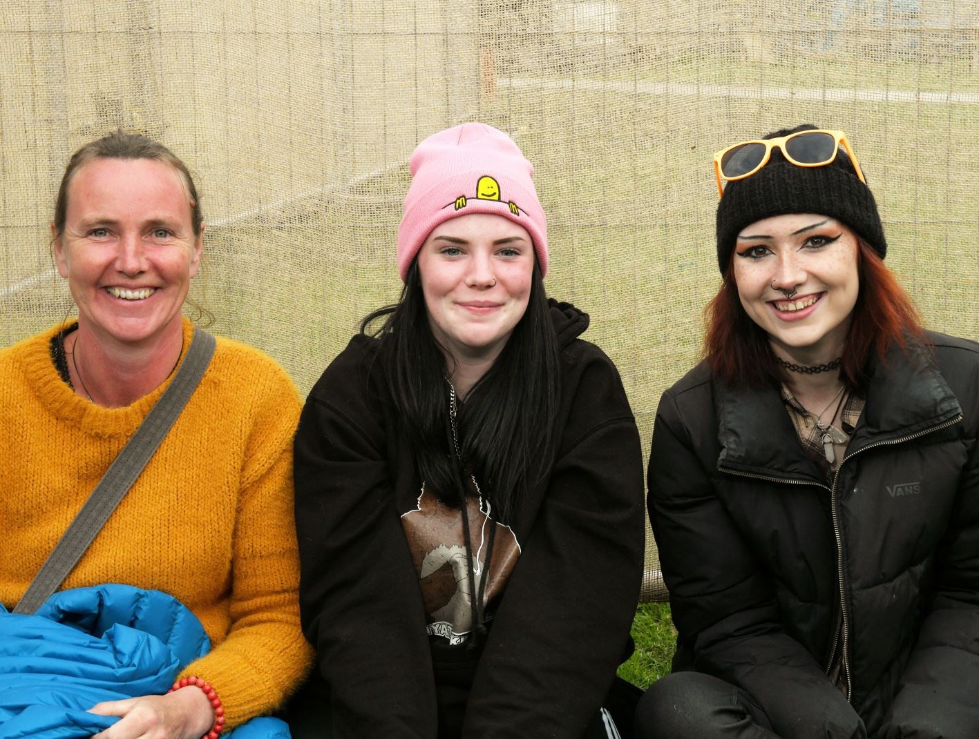 The Gathering Festival in the Northern Meeting Park 2022: Tasha Fyffe, Mia Lancaster and Tia Knowles. Picture: James Mackenzie.