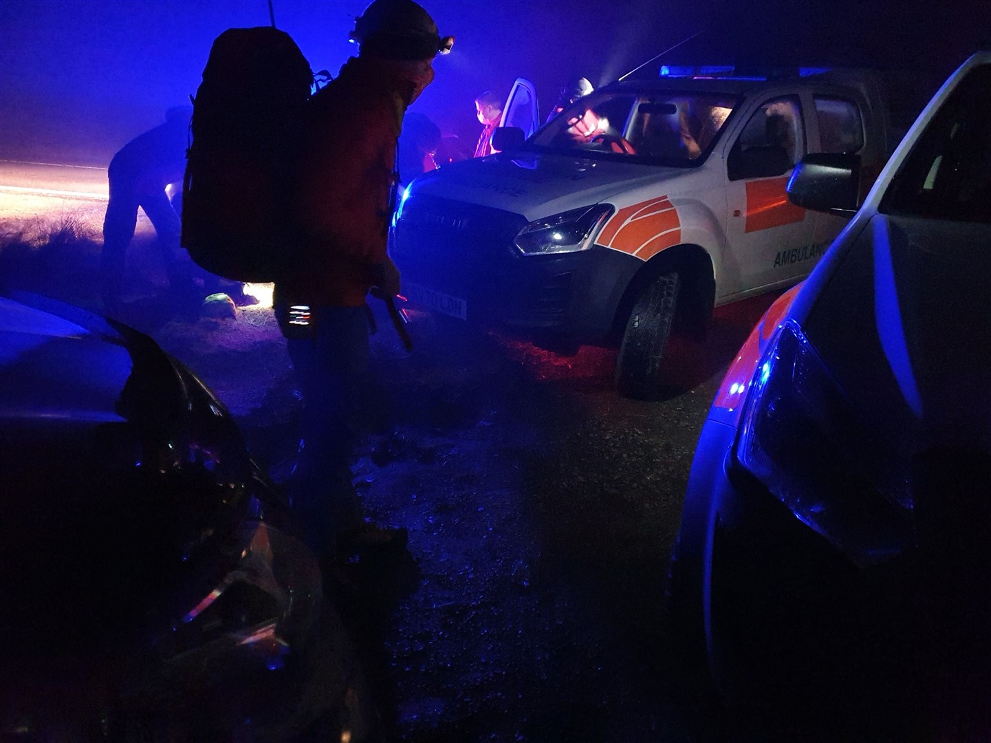 Dundonnell Mountain Rescue Team was called into action in the dark last night. Its leader has stressed the importance of walkers carrying a head torch and a whistle. Picture: Dundonnell Mountain Rescue Team.