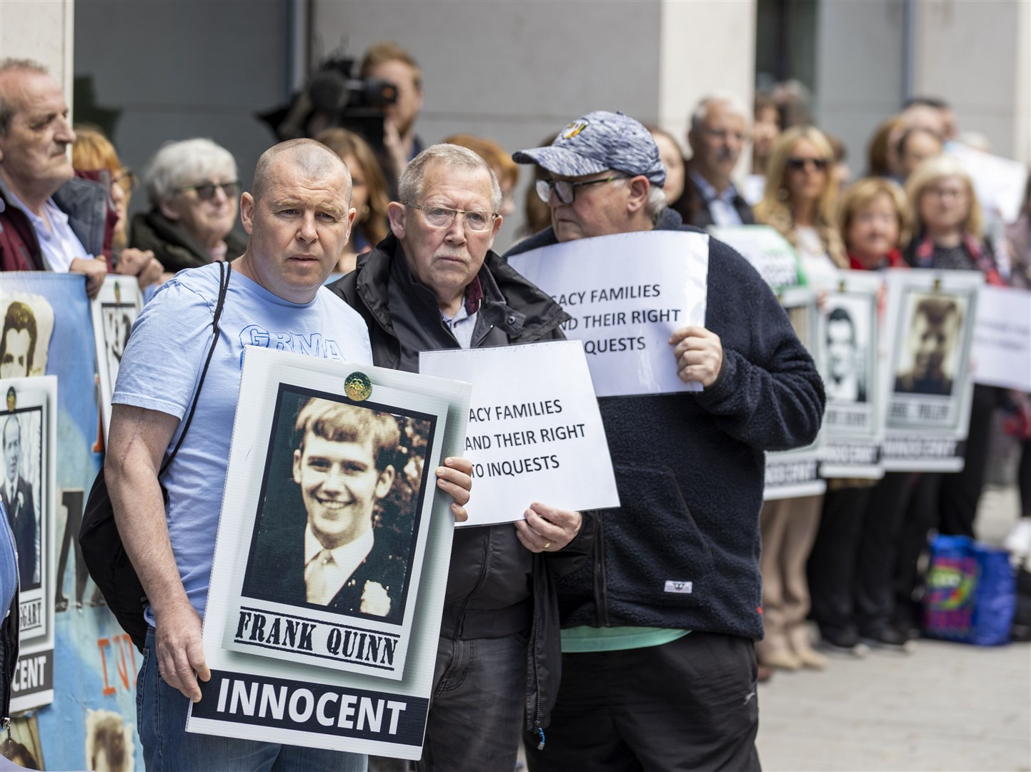 Victims’ groups have held a number of demonstrations against the government’s proposed legacy Bill (Liam McBurney/PA)