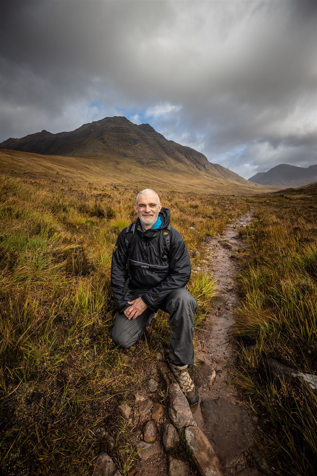 Bob Brown, Upland Path Manager with NTS on the site of the Torridon path.