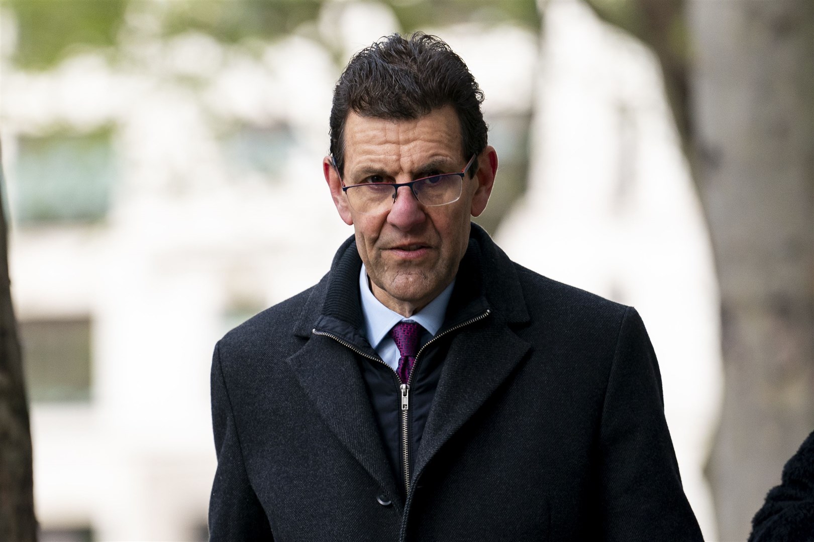 Chris Aujard, former general counsel of Post Office Ltd, apologised to subpostmasters and their families before giving evidence to the Horizon IT inquiry (Jordan Pettitt/PA)