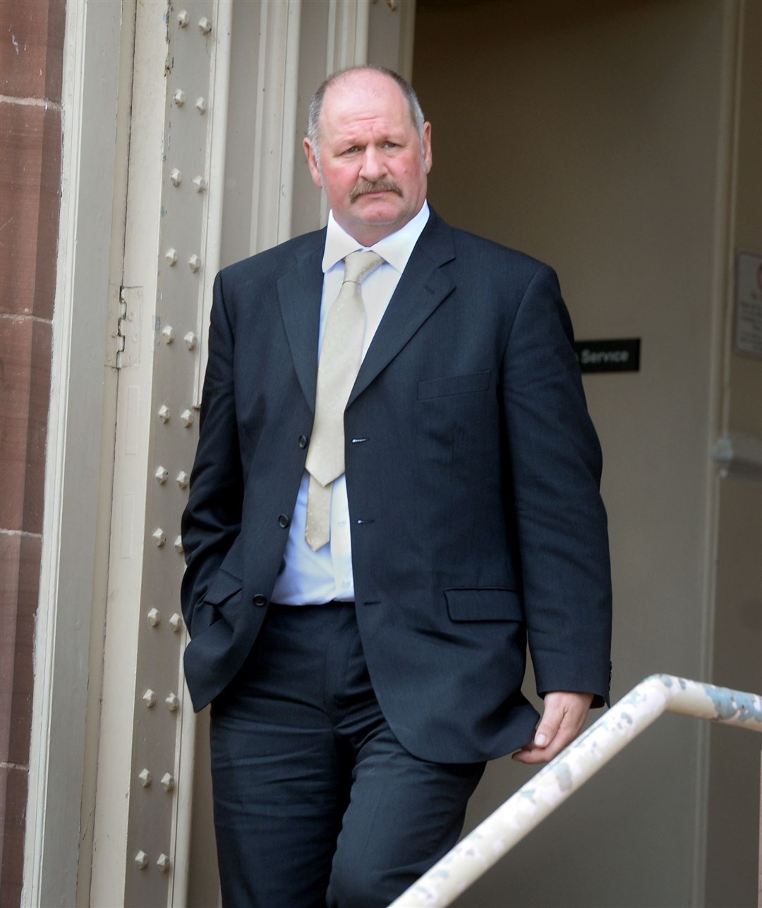David Carey, pictured outside the court, was found guilty after a trial of sexual assault of a woman who had been suffering from dementia.