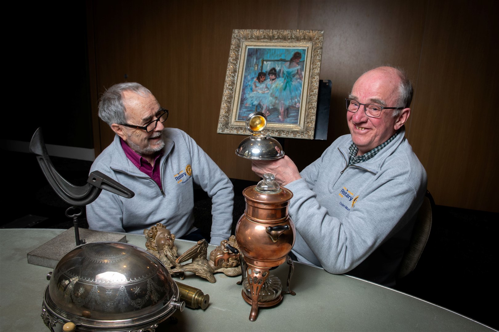 Thomas Prag (left) and Colin Munro of the Rotary Club of Inverness. Picture: Callum Mackay.