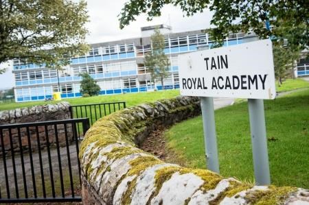 The proposed new school site is beside the existing Tain Royal Academy.