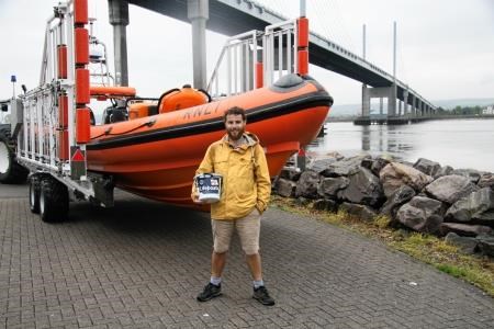 Alex Ellis-Roswell at the Kessock Lifeboat Station.