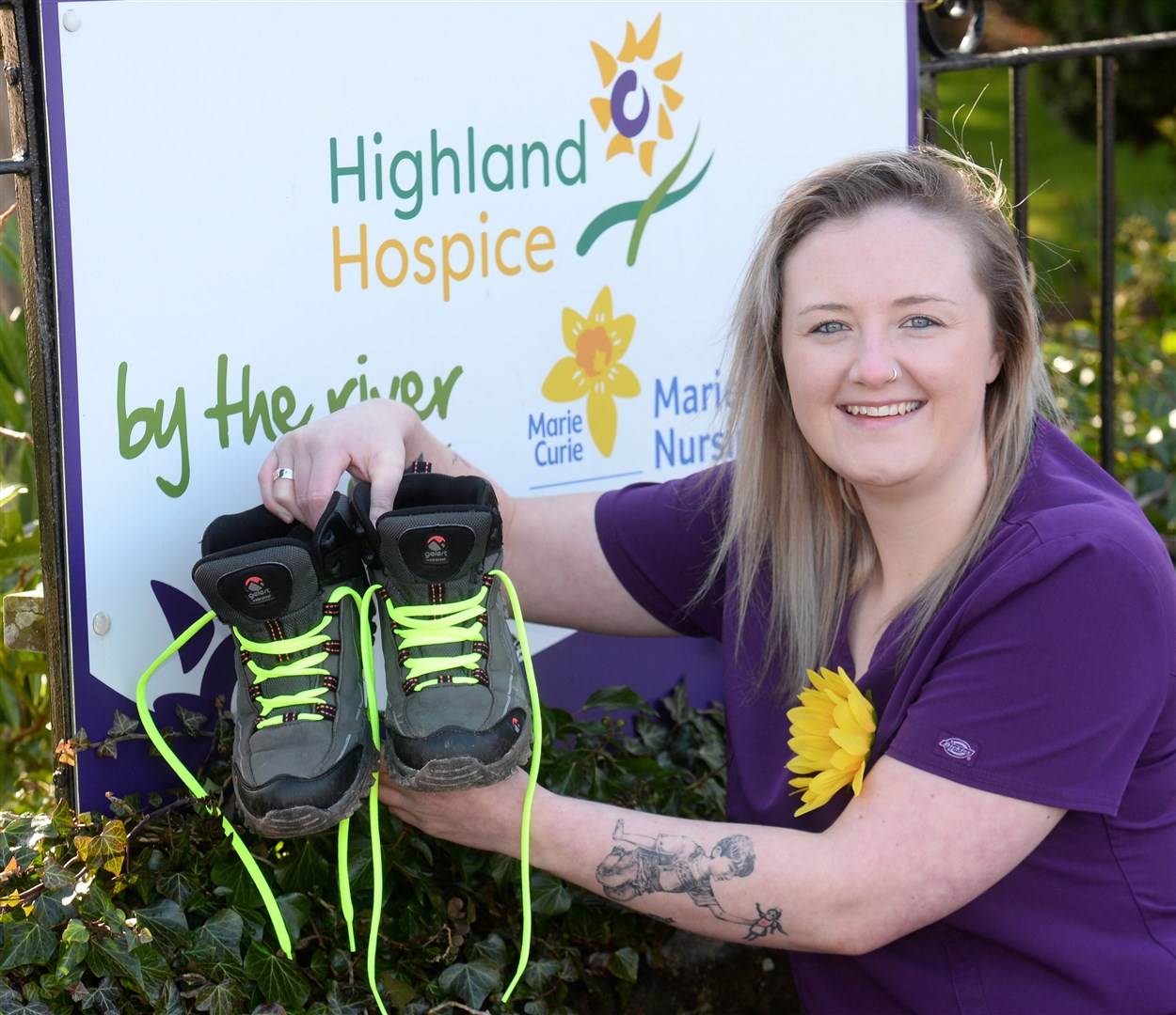 Highland Hospice staff nurse Leanne Scott is stepping out for the charity in memory of her late mum, Jacqueline, who died in 1999 at the age of 37 under the Hospice's care.Leanne will walk the West Highland Way and climb Ben Nevis. Picture: Gary Anthony