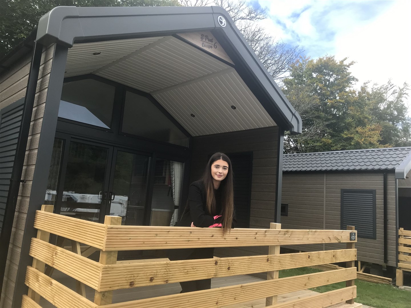 Manager Katie Simpson at one of the TCP Lodges.