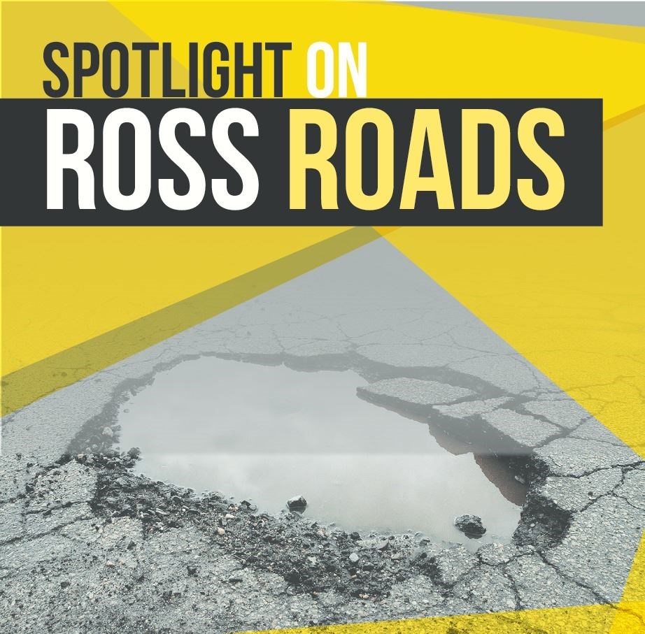 We have been highlighting issues with roads in Ross-shire.