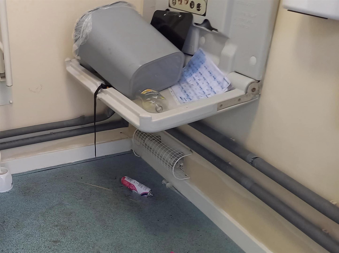 A baby changing table was targeted at the toilets in North Kessock.