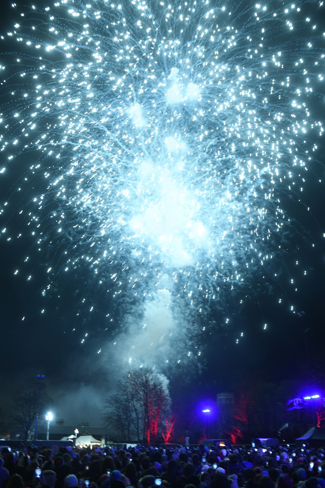 Fireworks display finale.