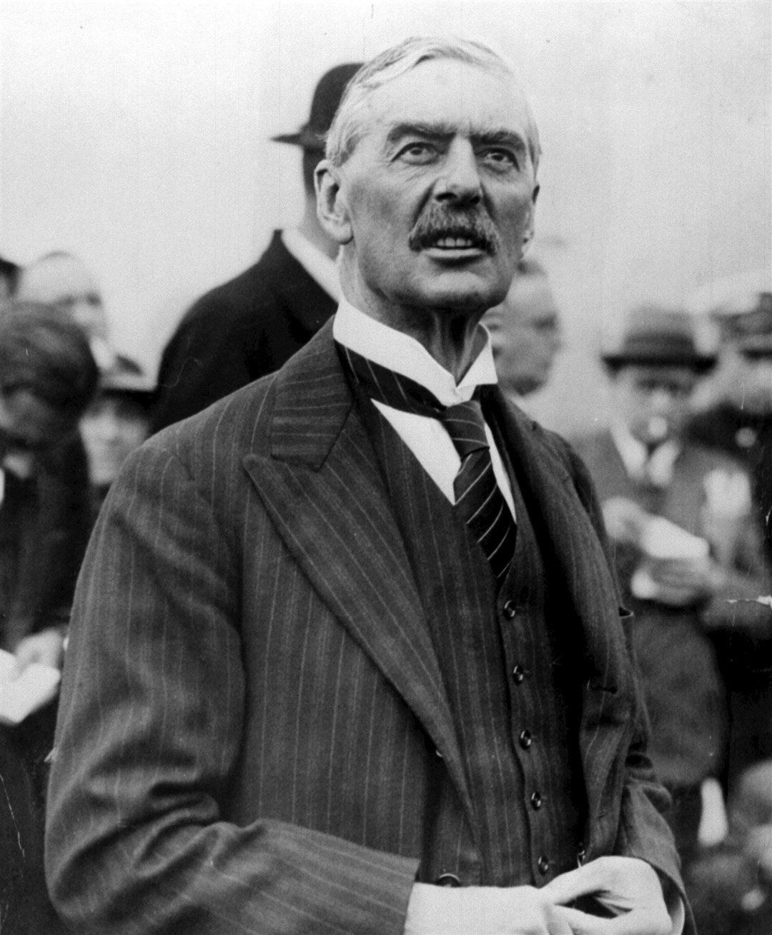 Neville Chamberlain declared war on Germany on September 3 1939, two days after legislation cutting the numbers on a jury to seven (PA Archive)