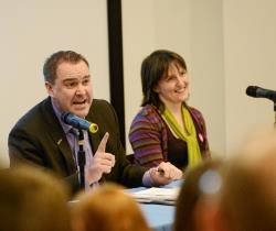 Maree Todd pictured with Shadow Cabinet Secretary for Health & Wellbeing Neil Findlay MSP