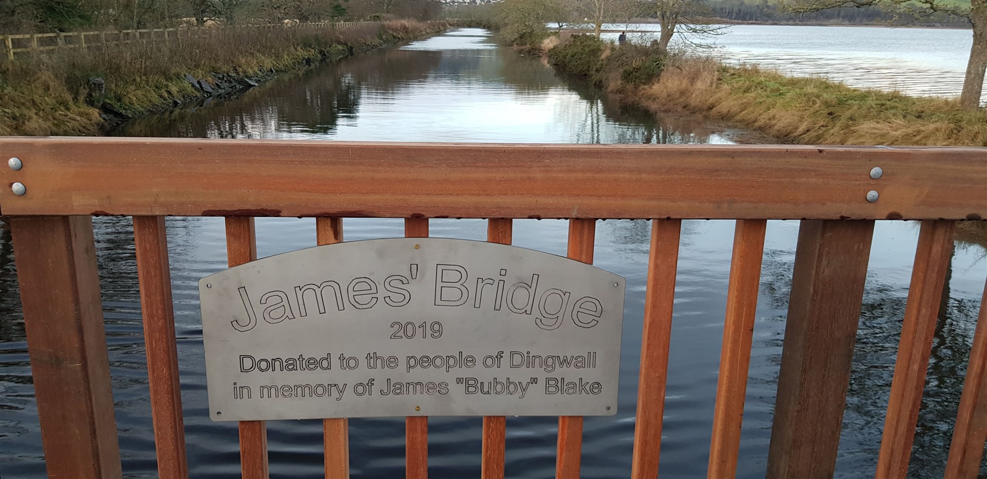 Newly opened James' Bridge.