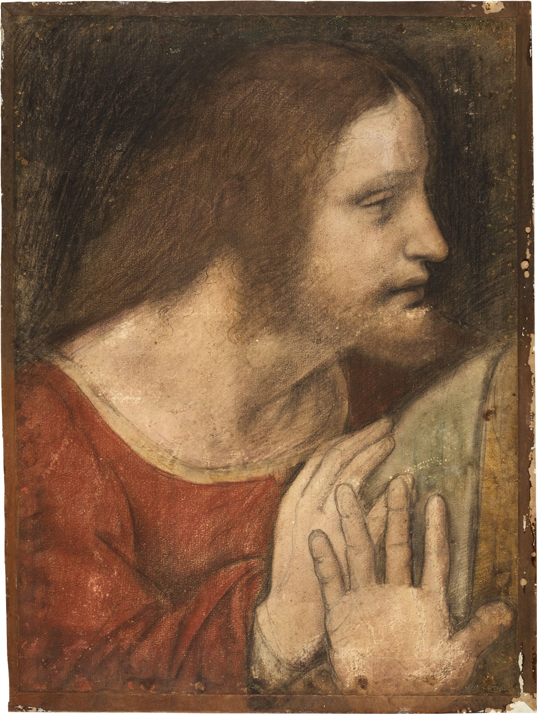 St James the Less with the indication of the right shoulder and open hand of St. Andrew (Sotheby’s/PA)