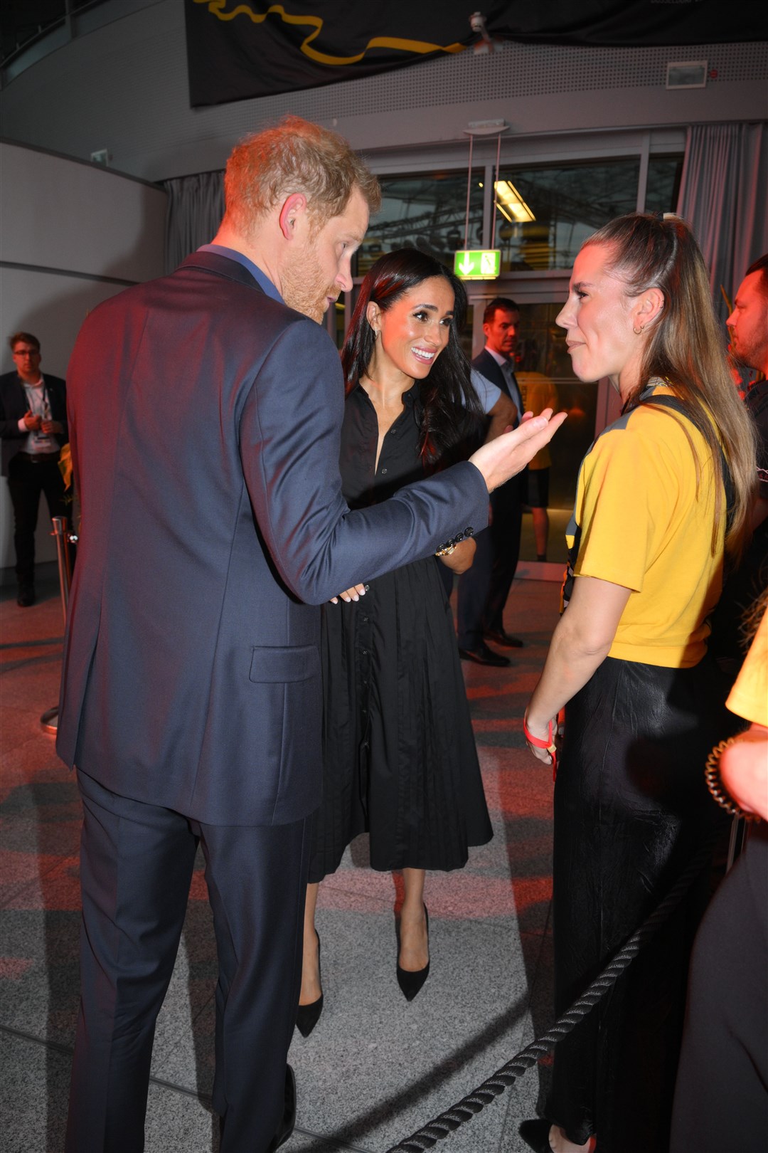The Duke and Duchess of Sussex during the Invictus Games in Dusseldorf, Germany (Bruce Adams/Daily Mail/PA)