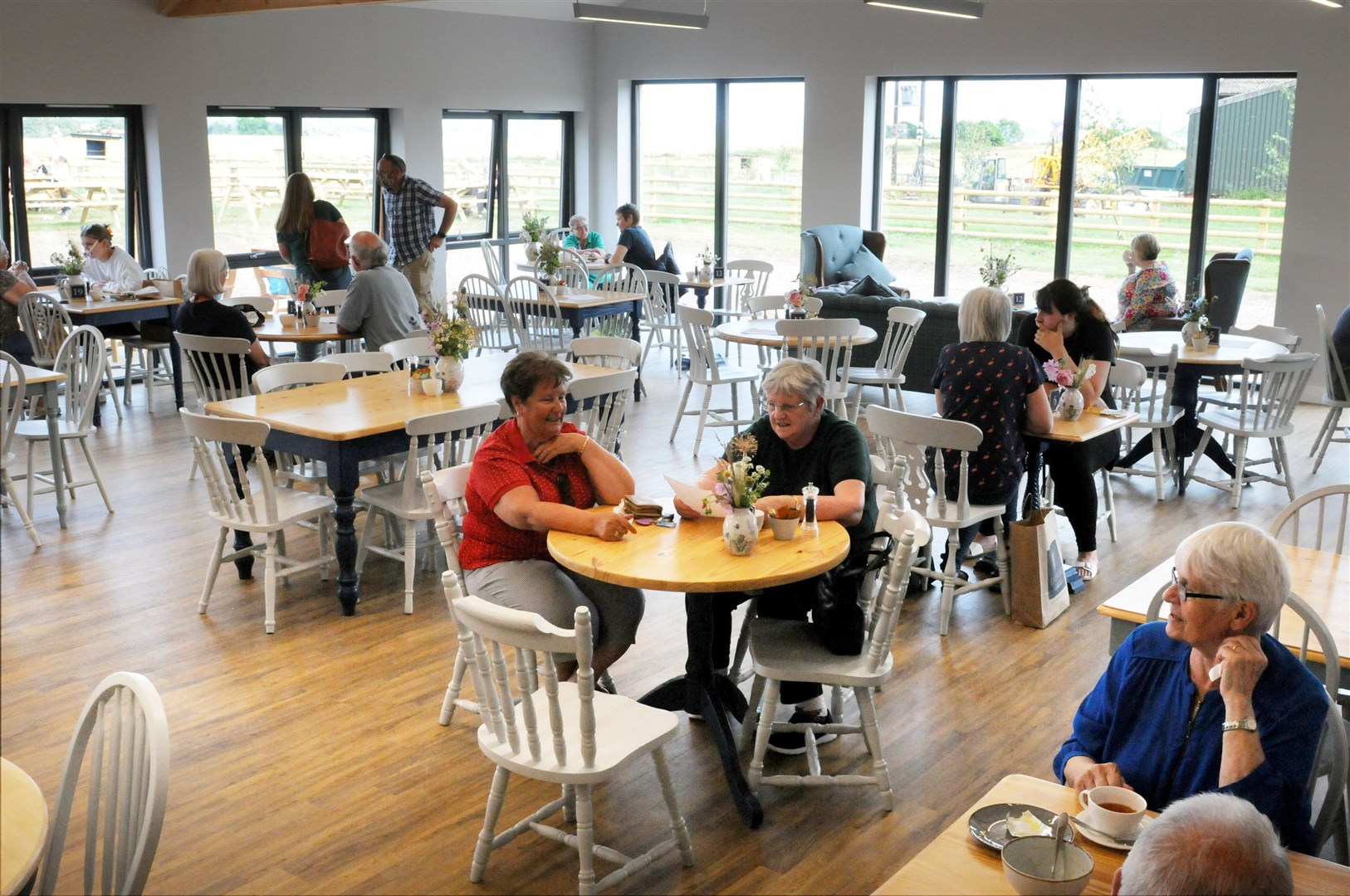 Dalmore Farm opened its doors on the 26th of July 2021: The cafe interior.Picture: James Mackenzie.