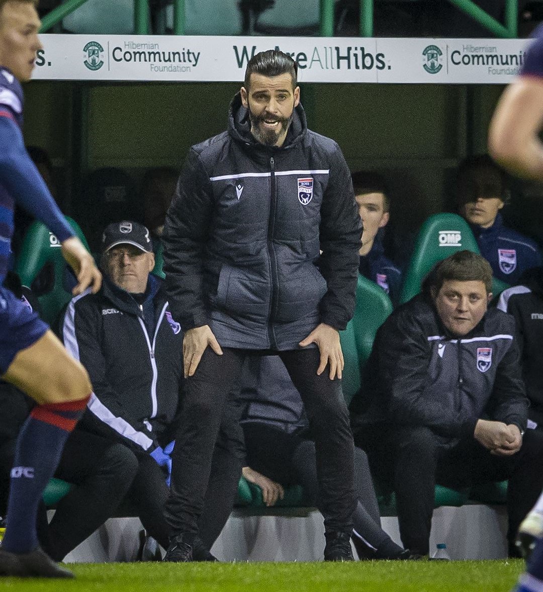 Ross County co-manager Stuart Kettlewell wants to see his side doing the basics right again after losing to Hibernian on Wednesday. Picture: Andy Barr