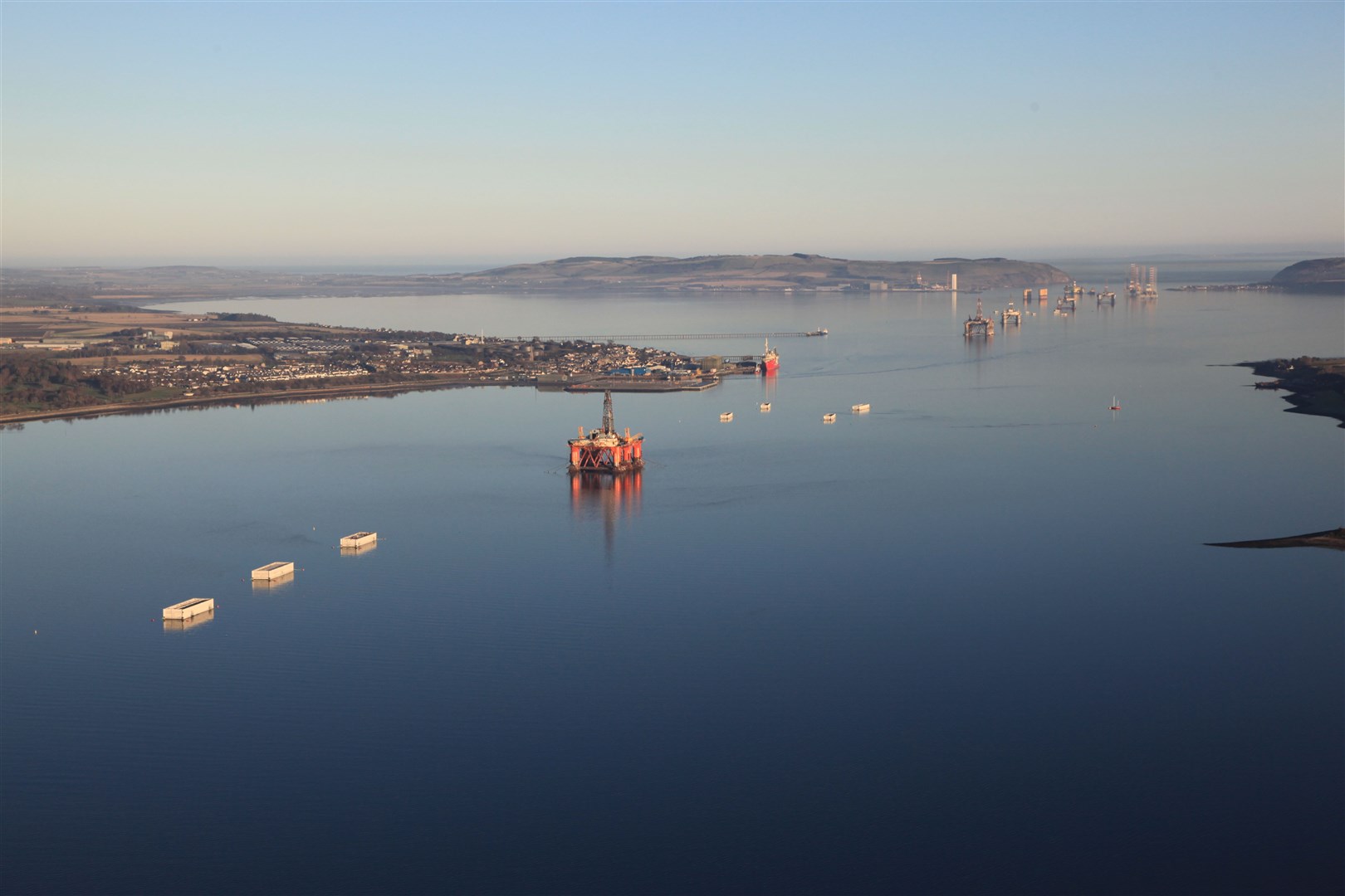 Aerial view of Cromarty Firth.