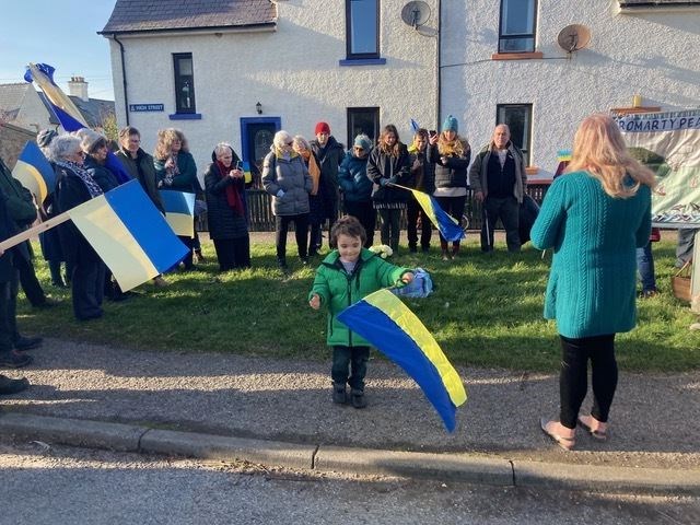 Cromarty Peace Group are standing in solidarity with Ukraine