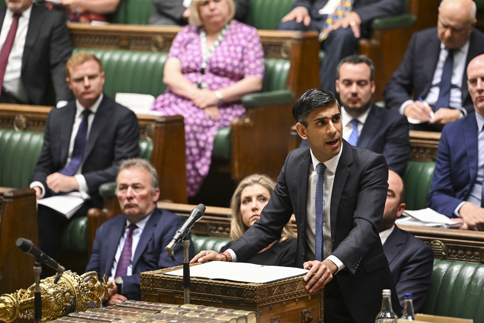 Prime Minister Rishi Sunak addressed MPs on the Nato Summit in Vilnius, Lithuania (UK Parliament/Andy Bailey/PA)