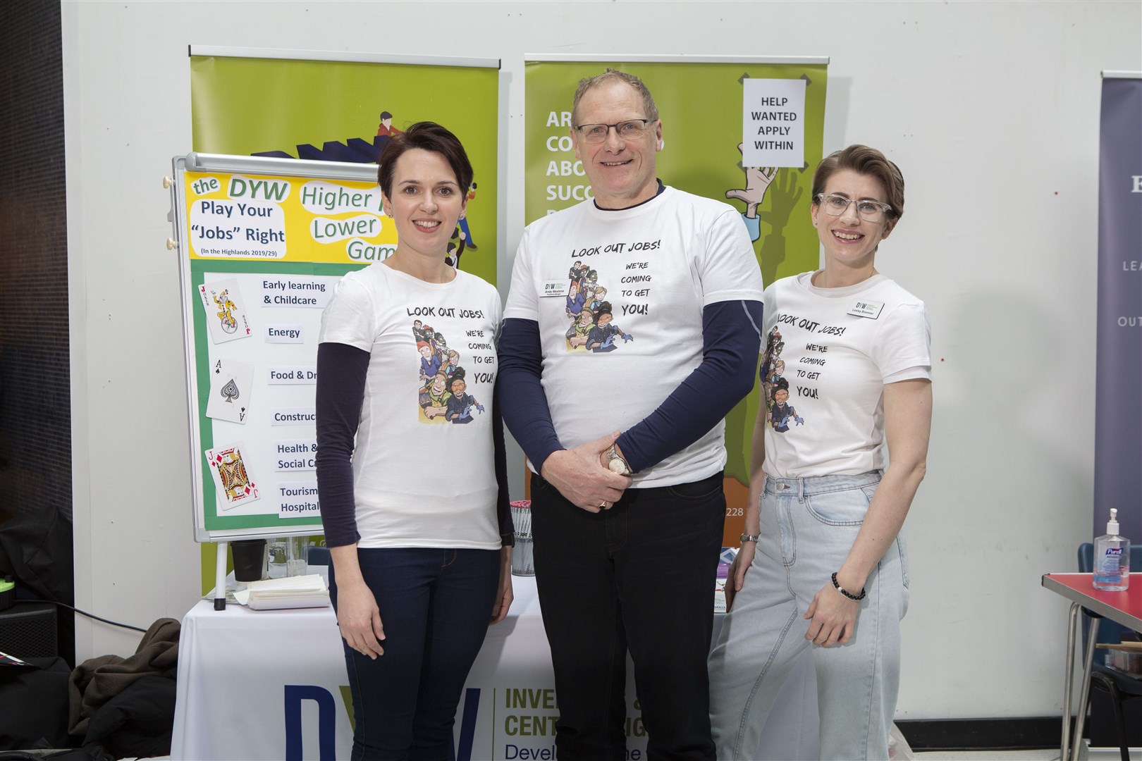 Eilidh Edgar, Andy Maxtone and Lesley Bremner representing DYW.