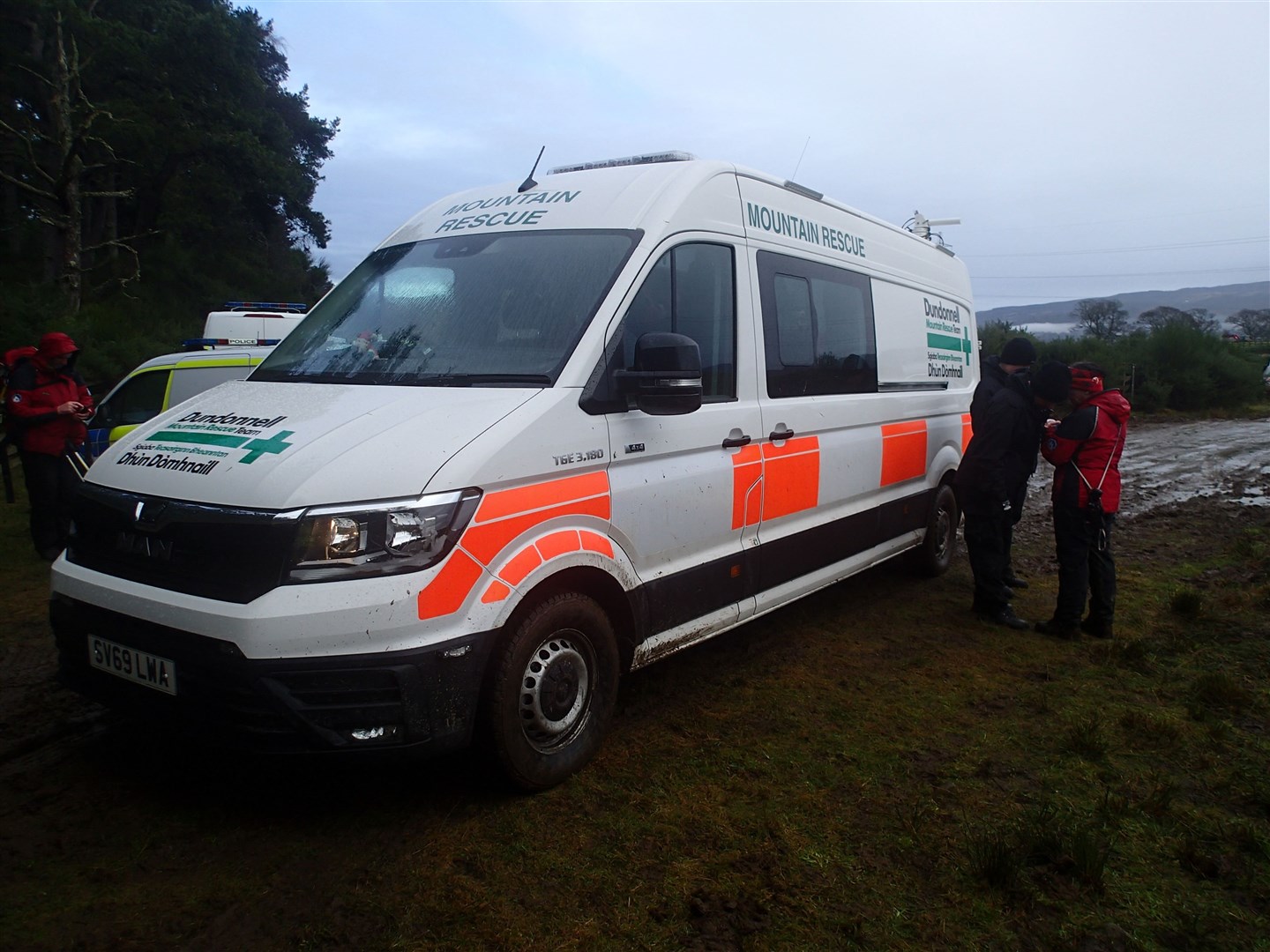 The new vehicle’s first outing was for a callout to search for a missing person at Fanellan, near Beauly.