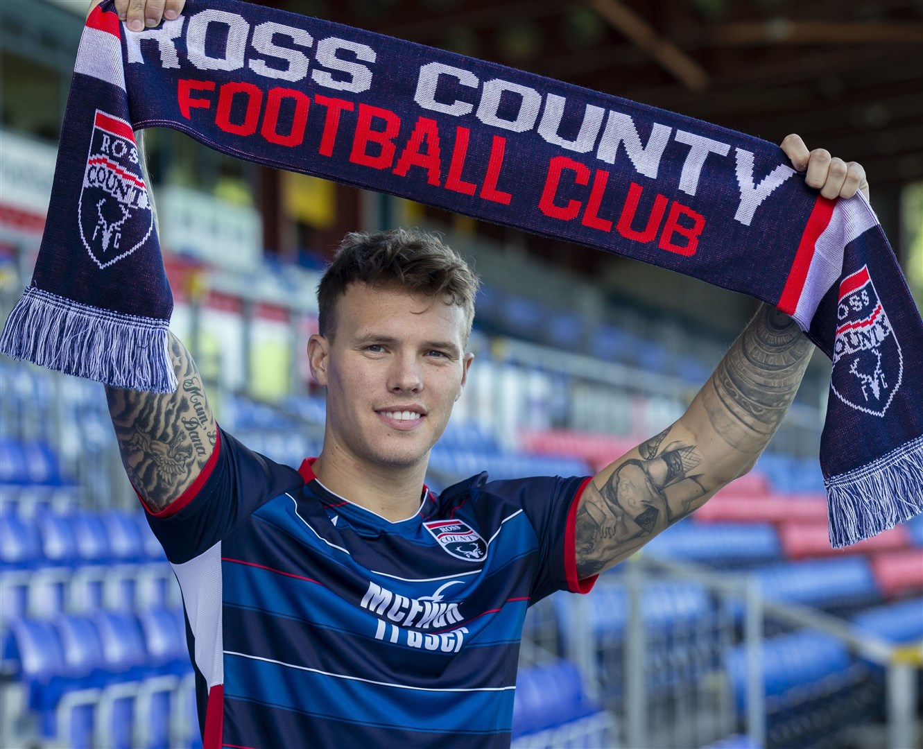 Picture - Ken Macpherson, Inverness. See story. Ross County yesterday(Tues) announced the signing of striker Lee Erwin on a 3-year deal.