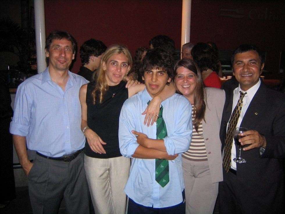 A younger Rod with family and friends in Argentina.