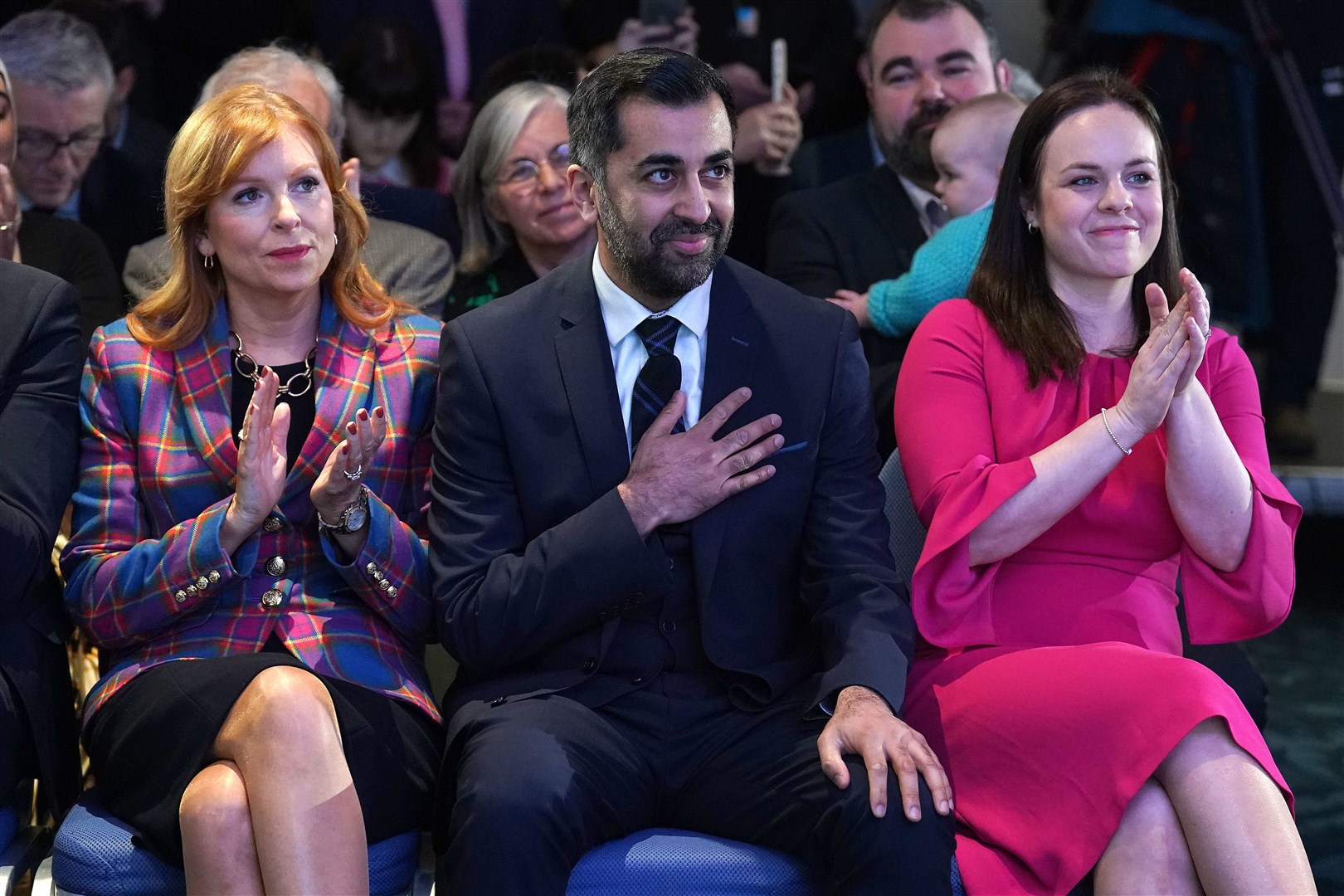 Ms Forbes, right, lost the SNP leadership to Humza Yousaf (Andrew Milligan/PA)