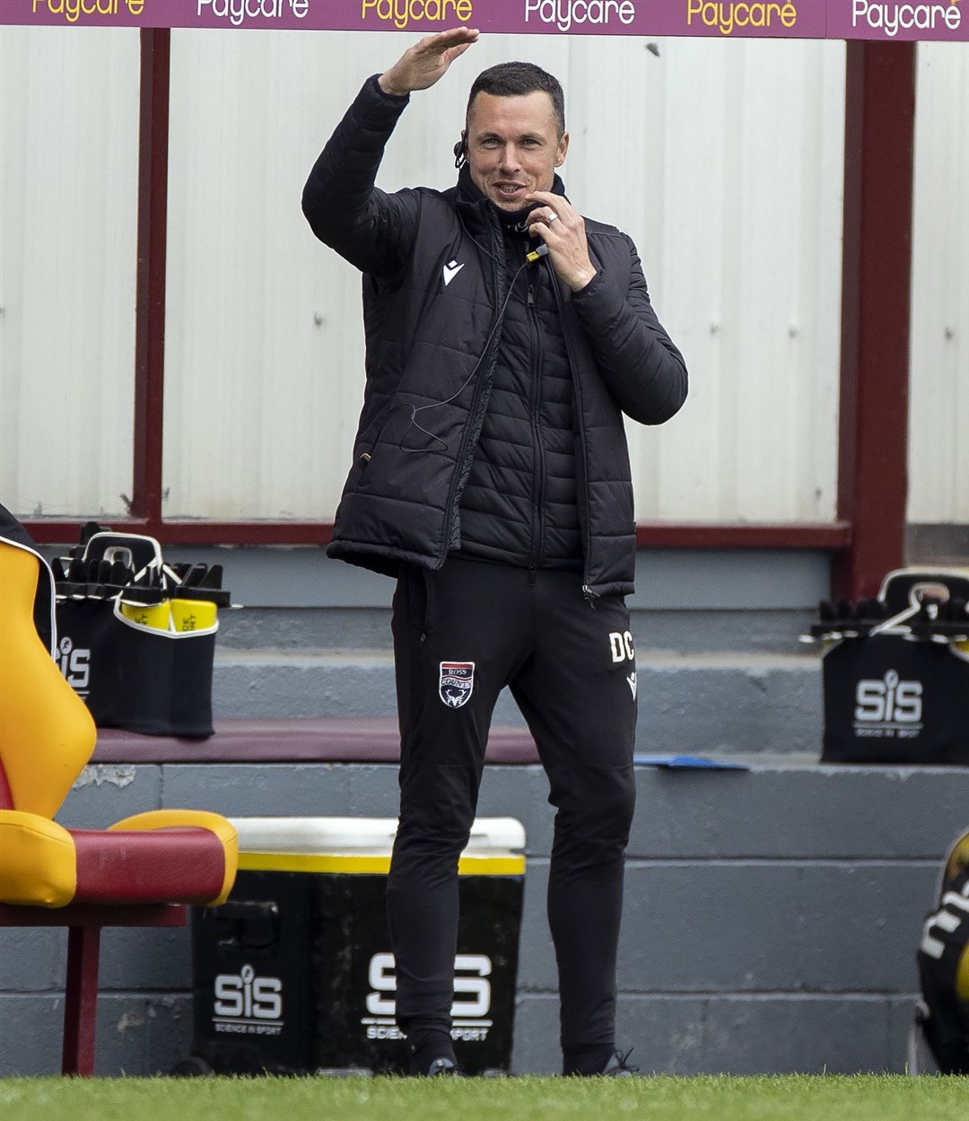 Picture - Ken Macpherson, Inverness. Motherwell(1) v Ross County(2). 16.05.21. Ross County coach Don Cowie.