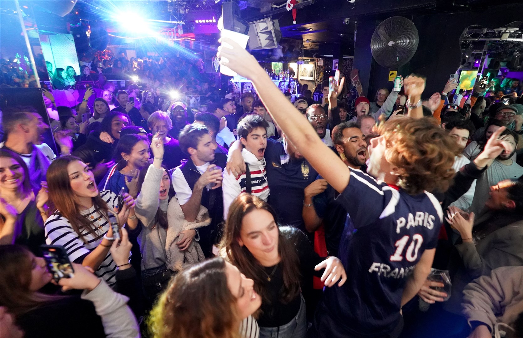 France fans celebrate (James Manning/PA)
