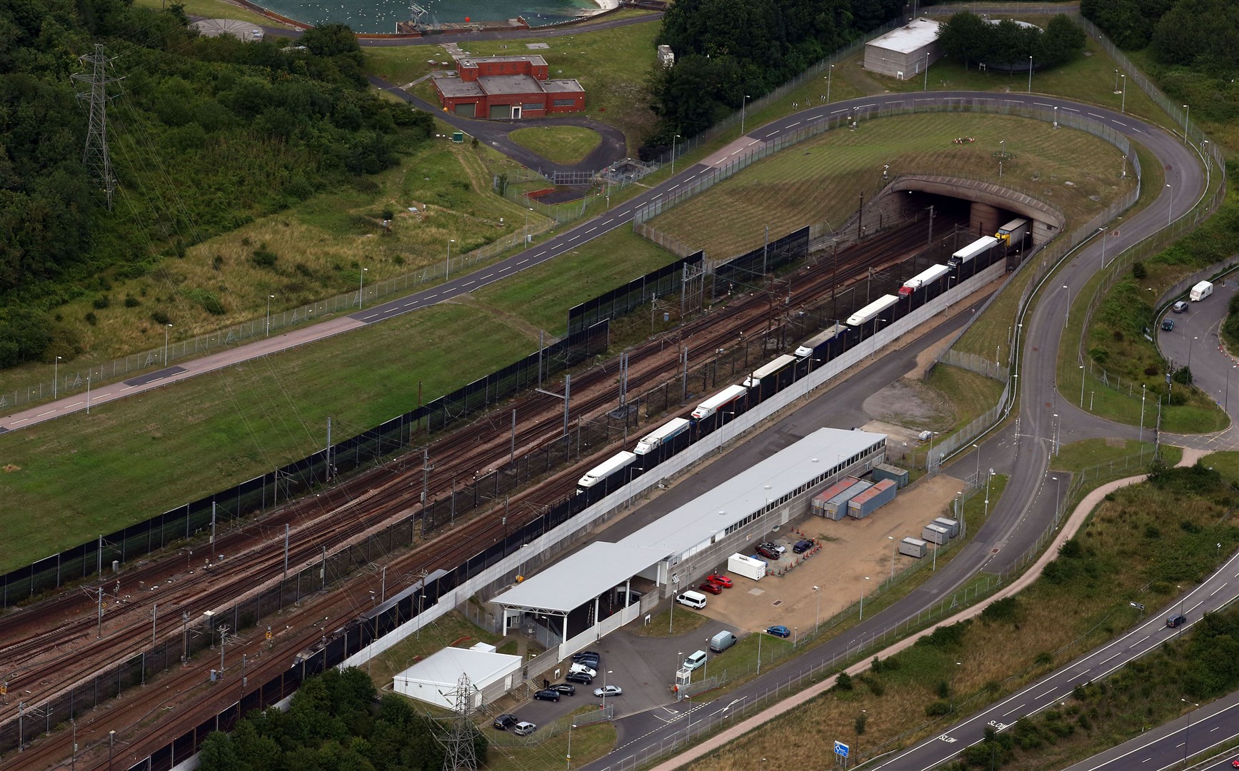 The Eurotunnel site in Folkestone, Kent (Gareth Fuller/PA)